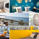 Vue Panoramique, Clim, Balcon Et Plages Lejlighed Antibes