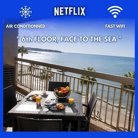Vue Panoramique, Clim, Balcon Et Plages * אנטיב